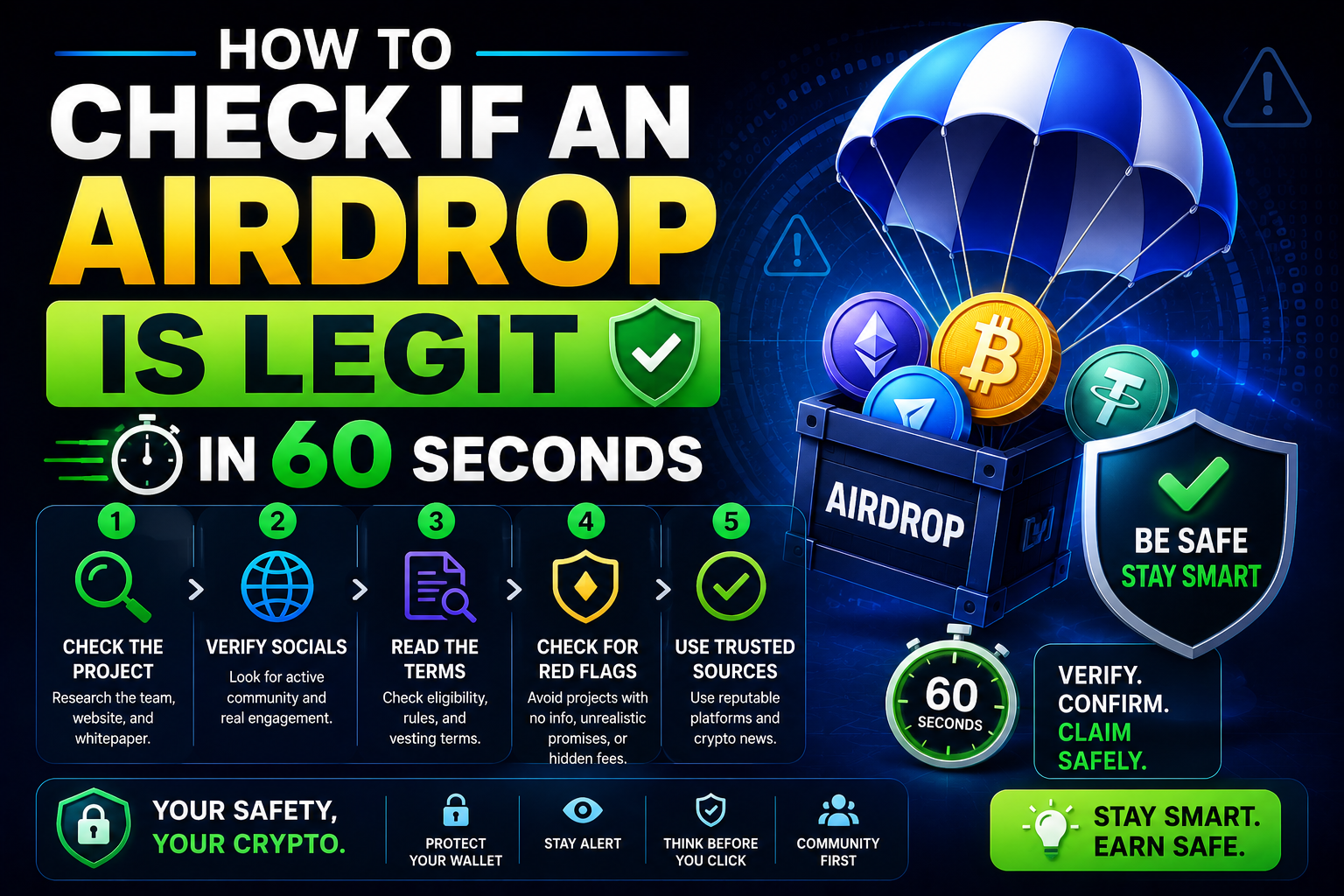 How to Check If An Airdrop Is Legit in 60 Seconds