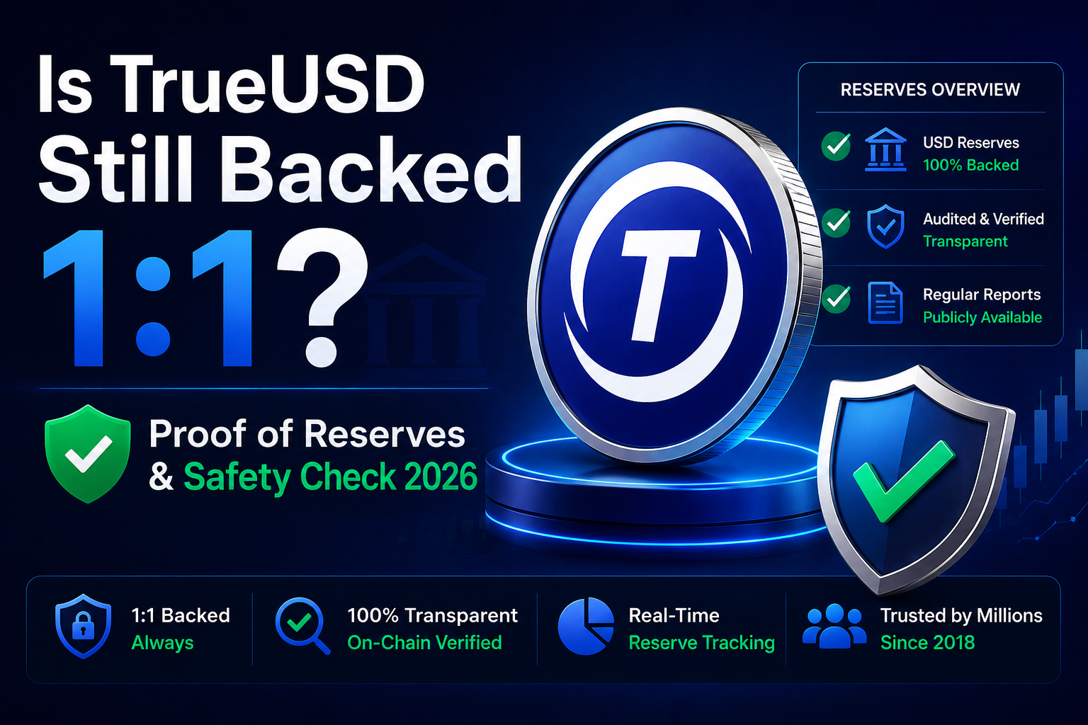 Is TrueUSD Still Backed 1:1? Proof of Reserves & Safety Check 2026