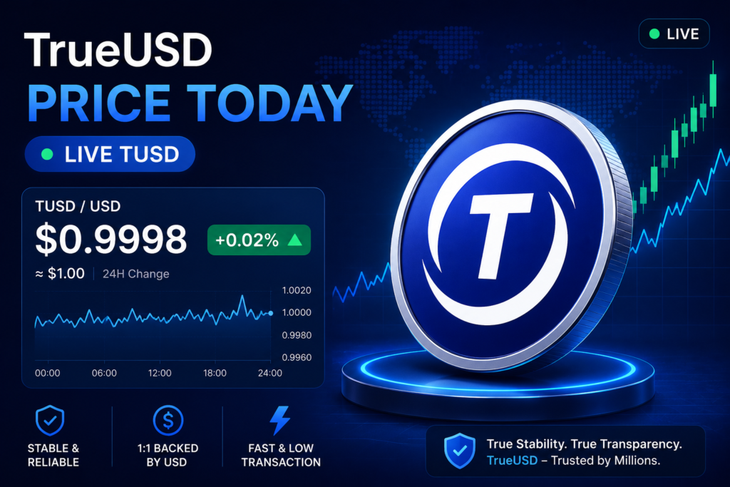 TrueUSD Price Today Live TUSD