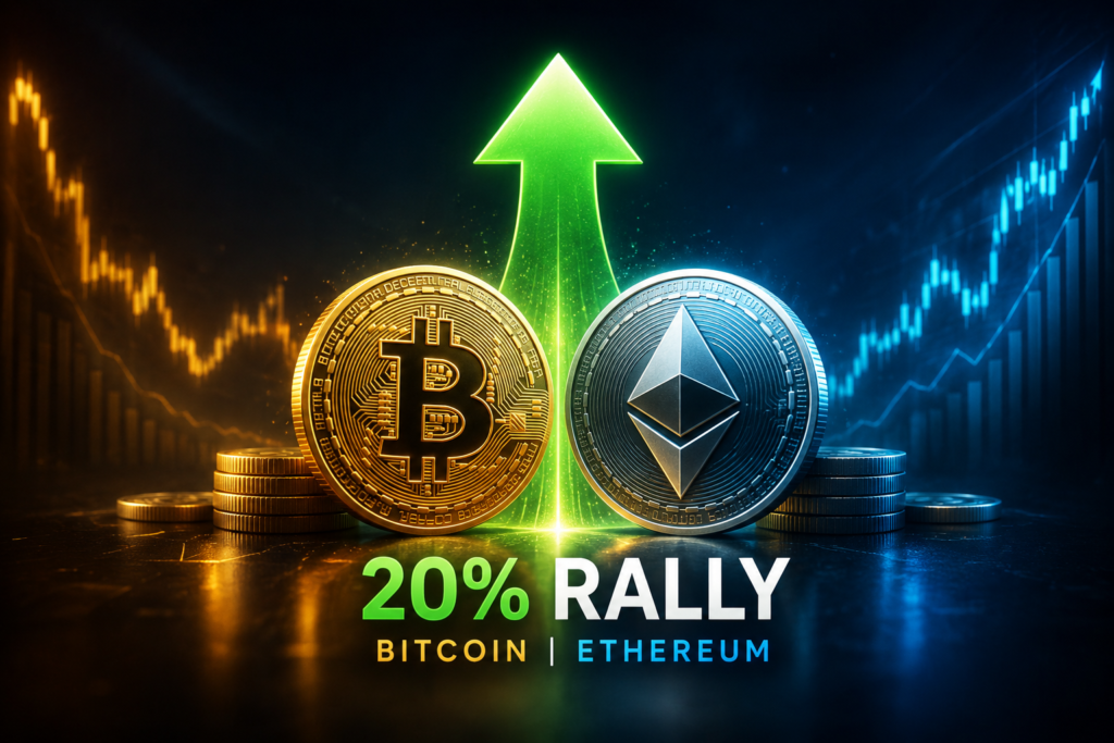 Bitcoin Ethereum 20% Rally