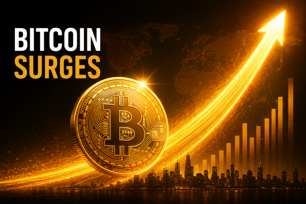 Bitcoin Surges
