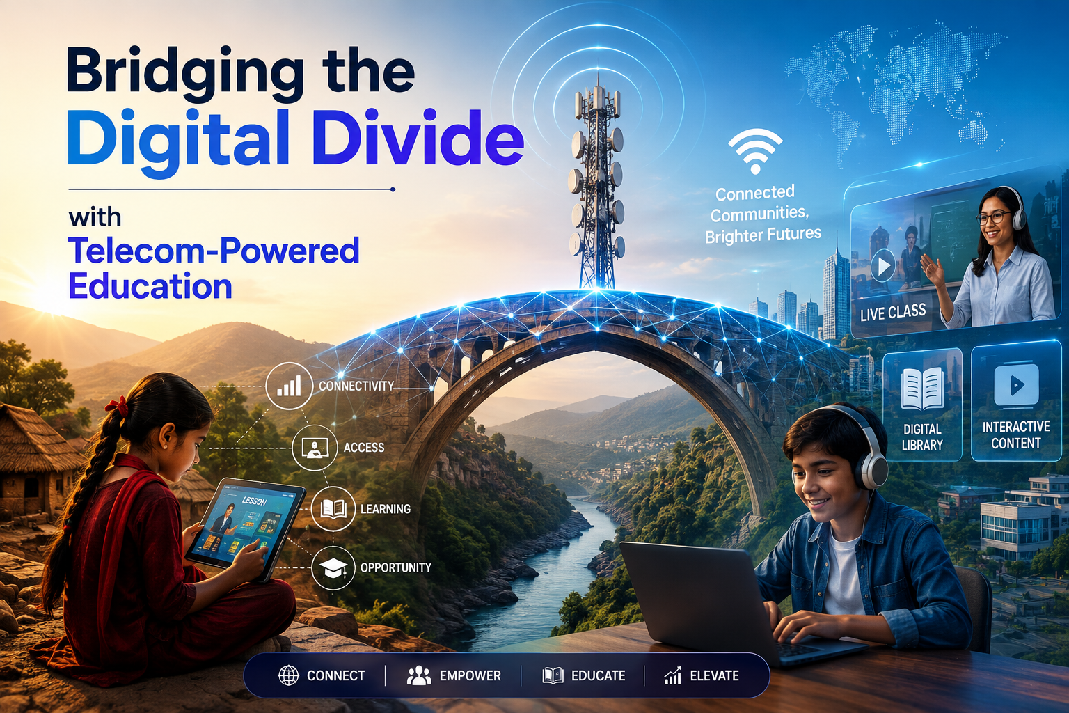 Bridging the Digital Divide with Telecom-Powered Education
