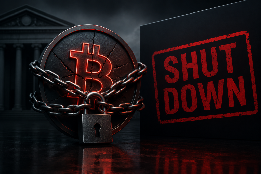 Crypto Firm Shut Down