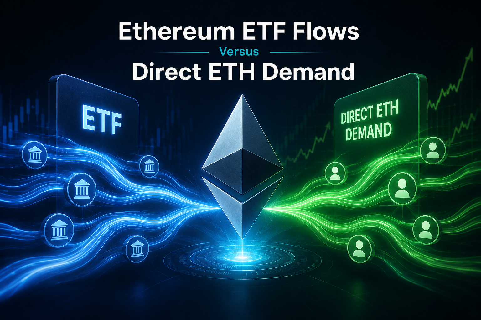 Ethereum ETF Flows Versus Direct ETH Demand
