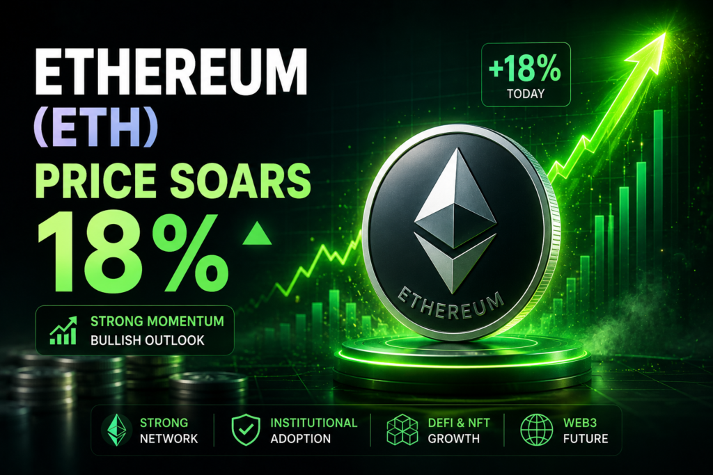 Ethereum (ETH) Price Soars 18%