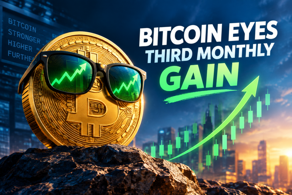 Bitcoin Eyes Third Monthly Gain